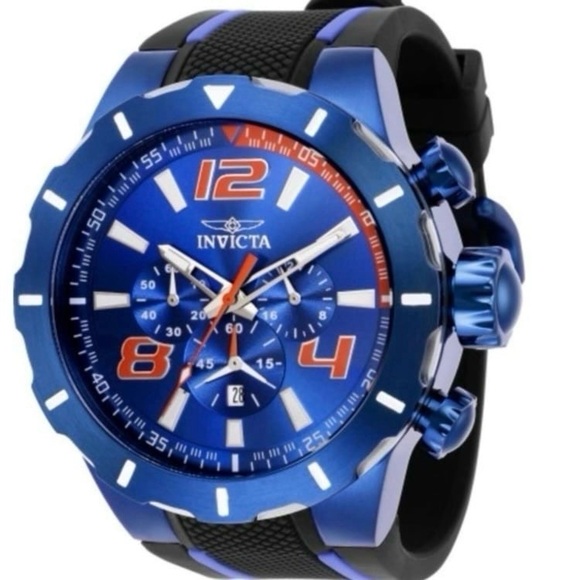 Invicta Other - Invicta S1 Rally 35738 Chronograph Quartz Watch Blue with Red Case NWT